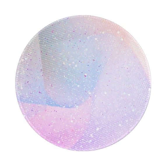 Disketp Rainbow Unicorn Party Small Mouse Pad 7.9x7.9 Inches,Washable Round Mousepad For Office Laptop Computer,Non-Slip Rubber Base Mouse Pads For Wireless Mouse