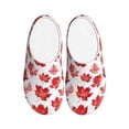 thumbnail image 1 of Disketp Realistic Maple Leaf Women's Men's Slippers Plush Slip-On House Slipper for Winter Indoor Soft Cushion Non-slip Fluffy Slides Slippers-46/47, 1 of 7