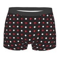 thumbnail image 1 of Disketp Red And White Polka Dots Men'S Boxer Briefs,Soft And Breathable Cotton Underwear With Comfortflex Waistband, 1 of 8
