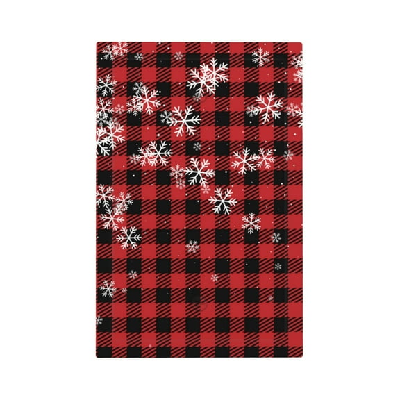Disketp Red Buffalo Plaid Decorative Light Switch or Outlet Wall Plate with Safety Cover-Style V