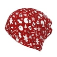thumbnail image 1 of Disketp Red Christmas Cheer. Slouchy Beanie Hip-Hop Soft Lightweight Running Beanie Adult Hats Chemo Cap for Men Women, 1 of 8