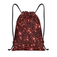 thumbnail image 1 of Disketp Red Glitter Texture Drawstring Backpack Drawstring Gym Bags Draw String Bags for Sports, Gym, Travel, Swimming, Beach-Small, 1 of 6