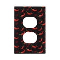 thumbnail image 1 of Disketp Red Hot Chili Decorative Light Switch or Outlet Wall Plate with Safety Cover-Style S, 1 of 6