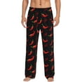 thumbnail image 1 of Disketp Red Hot Chili Men's Pajama Pants - Ultra Soft Fleece Sleep and Lounge Pants (Size: S-XXL)-XX-Large, 1 of 6