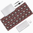 thumbnail image 1 of Disketp Red Mushrooms Gaming Mouse Mat Long Extended Mouse Pad Desk Mat Non-Slip Rubber Mice Pads Stitched Edges(315.5 x 16 x 0.12 Inches), 1 of 1