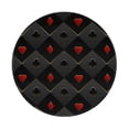 thumbnail image 1 of Disketp Red Poker Small Mouse Pad 7.9x7.9 Inches,Washable Round Mousepad For Office Laptop Computer,Non-Slip Rubber Base Mouse Pads For Wireless Mouse, 1 of 9