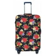 thumbnail image 1 of Disketp Red Rose Flower Elastic Travel Luggage Cover Travel Suitcase Protective Cover For Trunk Case Apply To 18''-32'' Suitcase Cover-Large, 1 of 7