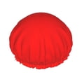 thumbnail image 1 of Disketp Red Shower Caps,Reusable Shower Cap For Women, Double Layer Waterproof Hair Cap, Large Size For All Hair Lengths,For Girls Spa Home Salon Use, 1 of 9