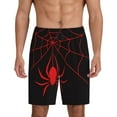 thumbnail image 1 of Disketp Red Spider for Men's Soft Sleep Pajama Shorts Lightweight Lounge Pant Sleep Pj with Elastic Waistband and Pockets-X-Large, 1 of 6