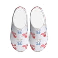 thumbnail image 1 of Disketp Red Squirrel And Blue Rabbit Women's Men's Slippers Plush Slip-On House Slipper for Winter Indoor Soft Cushion Non-slip Fluffy Slides Slippers-13, 1 of 7