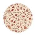thumbnail image 1 of Disketp Red Wine Small Mouse Pad 7.9x7.9 Inches,Washable Round Mousepad For Office Laptop Computer,Non-Slip Rubber Base Mouse Pads For Wireless Mouse, 1 of 9