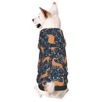 Disketp Reindeer Dog Hoodie Dog Clothes with Hat, Pet Winter Clothes Warm Hoodies Coat for Small Dogs-