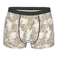 thumbnail image 1 of Disketp Retro Bunny Flower Men's Boxer Briefs,Soft and Breathable Cotton Underwear with ComfortFlex Waistband, 1 of 7