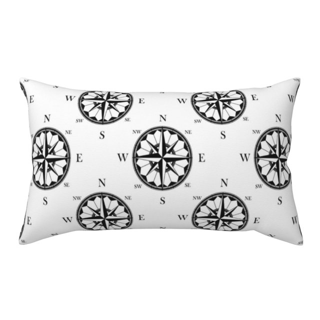 Disketp Retro Compass Pillowcase, Queen Size Pillow Cases for Bedroom