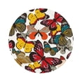 thumbnail image 1 of Disketp Retro Floral Butterfly Funny Coasters,6 Pcs Leather Coasters With Holder, Perfect Housewarming Hostess Gifts,Protect Furniture From Water Marks Scratch And Damage, 1 of 9