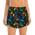 thumbnail image 1 of Disketp Retro Truck Print Women's Shorts Workout Shorts for Athletic Gym Running Shorts with Phone Pockets X-Large, 1 of 8