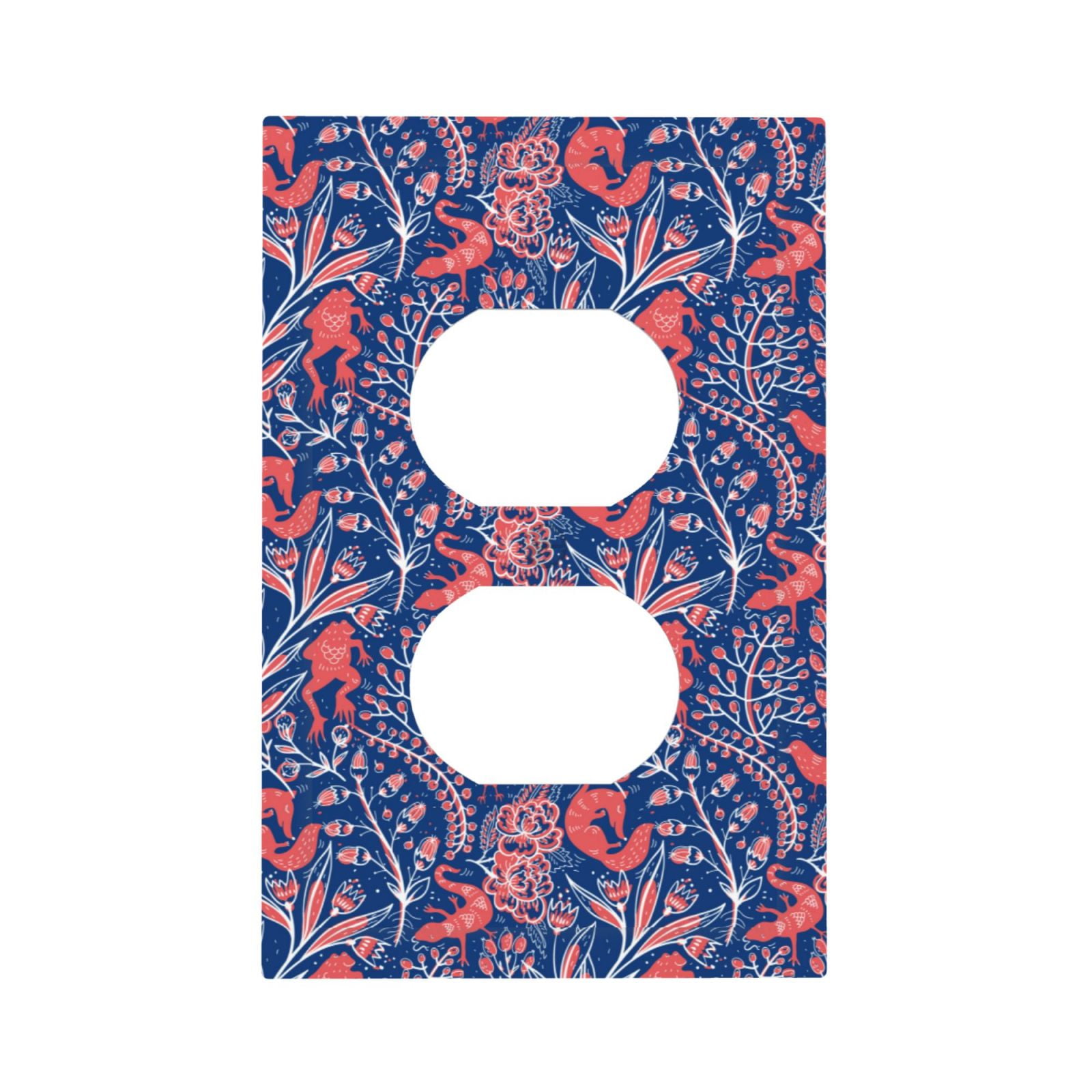 Disketp Retro plants forest animals Decorative Light Switch or Outlet