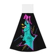 thumbnail image 1 of Disketp Rex Dinosaur With Sunglasses Hanging Kitchen Towel Tie Towels Tea Bar Dish Cloths Dry Towel for Laundry Room Decor (18*14in), 1 of 7
