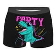thumbnail image 1 of Disketp Rex Dinosaur With Sunglasses Men'S Boxer Briefs,Soft And Breathable Cotton Underwear With Comfortflex Waistband, 1 of 9