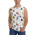 thumbnail image 1 of Disketp Rocket Planets Sleeveless Tshirts For Men, Muscle Shirts For Men Dry Fit Tank Top-X-Large, 1 of 8