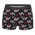 thumbnail image 1 of Disketp Rose Flowers Men's Boxer Briefs,Soft and Breathable Cotton Underwear with ComfortFlex Waistband, 1 of 7
