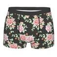 thumbnail image 1 of Disketp Rose Flowers Men's Boxer Briefs,Soft and Breathable Cotton Underwear with ComfortFlex Waistband, 1 of 7