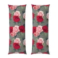 thumbnail image 1 of Disketp Rose Flowers Print Body Pillow Cover - Super Soft 20x54 Body Pillow Case,Long Side Hidden Zipper (without pillow core), 1 of 6