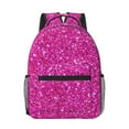 thumbnail image 1 of Disketp Rose Red Glitter Backpack - Comfortable Daypack with The right laptop for you Spacious Main Compartment & other poket - {designName} print, 1 of 6