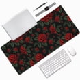 thumbnail image 1 of Disketp Roses Gaming Mouse Mat Long Extended Mouse Pad Desk Mat Non-Slip Rubber Mice Pads Stitched Edges(315.5 x 16 x 0.12 Inches), 1 of 8