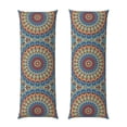 thumbnail image 1 of Disketp Round Mandala Print Body Pillow Cover - Super Soft 20x54 Body Pillow Case,Long Side Hidden Zipper, 1 of 1
