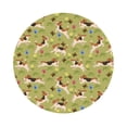 thumbnail image 1 of Disketp Running Beagle Funny Coasters,6 Pcs Leather Coasters With Holder, Perfect Housewarming Hostess Gifts,Protect Furniture From Water Marks Scratch And Damage, 1 of 9