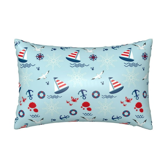Disketp Sailboats Anchors Satin Pillowcase For Hair And Skin - Satin Pillow Cases Standard Size 20x30 Inches With Zipper,Gifts For Women Men