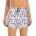 thumbnail image 1 of Disketp Sailing Marine Travel Print Women's Shorts Workout Shorts for Athletic Gym Running Shorts with Phone Pockets Large, 1 of 8