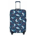 Disketp Sea Sharks Elastic Travel Luggage Cover Travel Suitcase
