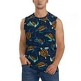 thumbnail image 1 of Disketp Sea Turtles Swimming Sleeveless Tshirts for Men, Muscle Shirts for Men Dry Fit Tank Top-Small, 1 of 5
