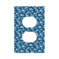thumbnail image 1 of Disketp Sea Water Wave Decorative Light Switch or Outlet Wall Plate with Safety Cover-Style S, 1 of 6
