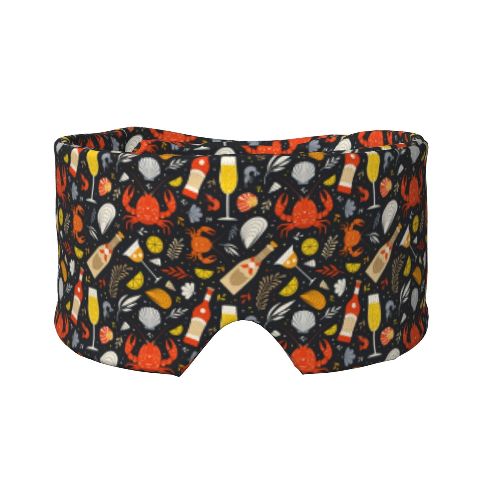 Disketp Seafood And Drinks Sleep Mask Eye Mask for Sleeping, Full Eye