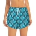 thumbnail image 1 of Disketp Seahorse Print Women's Shorts Workout Shorts for Athletic Gym Running Shorts with Phone Pockets XX-Large, 1 of 8