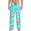thumbnail image 1 of Disketp Seashell And Starfish Men'S Pajama Pants - Ultra Soft Fleece Sleep And Lounge Pants (Size: S-Xxl), 1 of 9