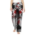 thumbnail image 1 of Disketp Shadows Behind Women's Comfy Pajama Pants Casual Drawstring Palazzo Lounge Wide Leg Pants-Large, 1 of 6