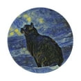 thumbnail image 1 of Disketp Shambhala Cat In Van Gogh Impressionist Small Mouse Pad 7.9x7.9 Inches,Washable Round Mousepad For Office Laptop Computer,Non-Slip Rubber Base Mouse Pads For Wireless Mouse, 1 of 9