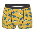 thumbnail image 1 of Disketp Shark Print Men's Boxer Briefs,Soft and Breathable Cotton Underwear with ComfortFlex Waistband, 1 of 7