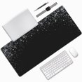 thumbnail image 1 of Disketp Silver Glitter1 Gaming Mouse Mat Long Extended Mouse Pad Desk Mat Non-Slip Rubber Mice Pads Stitched Edges(315.5 x 16 x 0.12 Inches), 1 of 1