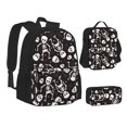 thumbnail image 1 of Disketp Skeleton Large Capacity Backpack Lunch Bag Pencil Case Combination 3 Piece Set for Student, 1 of 7