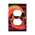 thumbnail image 1 of Disketp Skull And Flag Usa Decorative Light Switch or Outlet Wall Plate with Safety Cover-Style S, 1 of 6