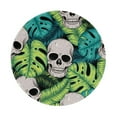 thumbnail image 1 of Disketp Skull And Palm Leaves Small Mouse Pad 7.9x7.9 Inches,Washable Round Mousepad For Office Laptop Computer,Non-Slip Rubber Base Mouse Pads For Wireless Mouse, 1 of 9
