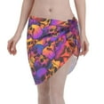 thumbnail image 1 of Disketp Skull Women Swimsuit Cover Up Short Chiffon Summer Beach Sarong Bikini Wrap Skirt Bathing Suit, 1 of 7