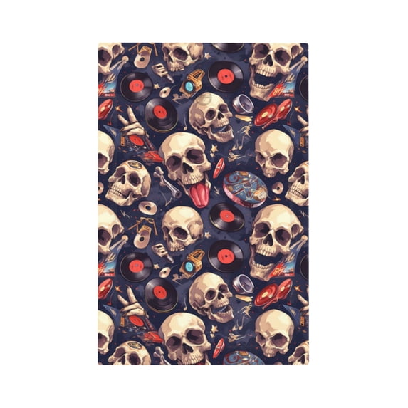 Disketp Skull record rock Decorative Light Switch or Outlet Wall Plate with Safety Cover-Style V