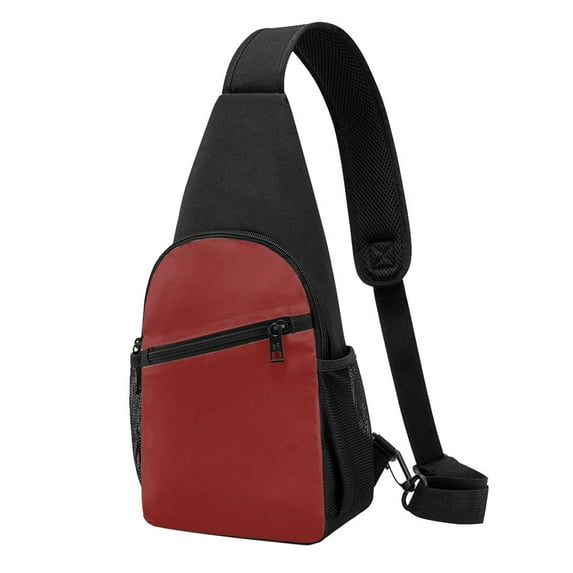 Disketp Sling Backpack,Multipurpose Crossbody Shoulder Bag Travel Hiking Daypack-Maroon