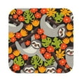 thumbnail image 1 of Disketp Sloth On The Branch Funny Coasters,6 Pcs Leather Coasters With Holder, Perfect Housewarming Hostess Gifts,Protect Furniture From Water Marks Scratch And Damage, 1 of 9